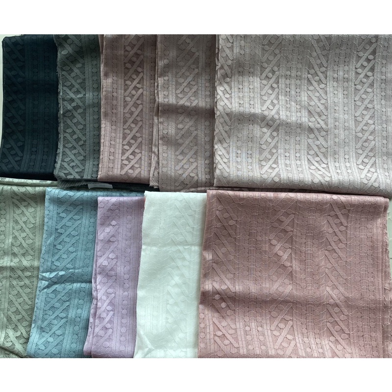 Kain Brukat Drakor Elegant panjang 1.5 meter/ Kain Brukat Gamis BISA COD