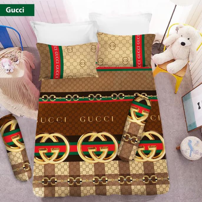 Ready Stok - Sprei 3D King New Vito Motif Gucci