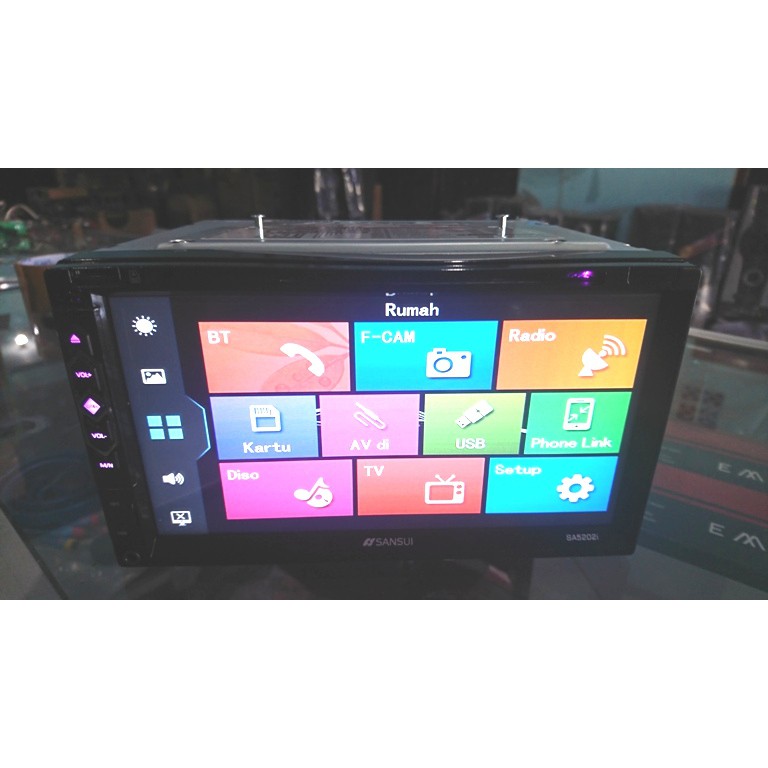 Head Unit dvd Mobil Tape Double Din SANSUI JAPAN INNOVATION PHONE LINK