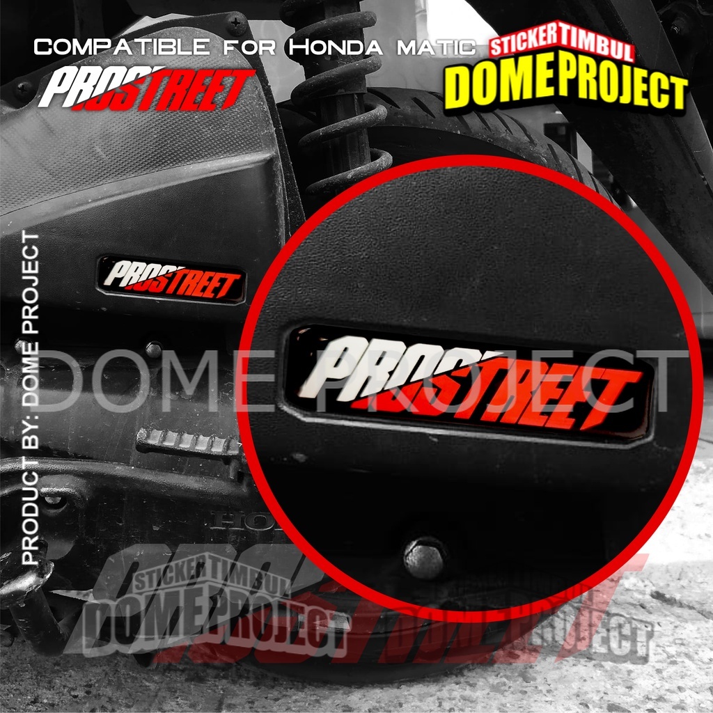 STIKER MOTOR HONDA EMBLEM TIMBUL ESP 3D LOGO PROSTREET BOX FILTER VARIO BEAT SCOOPY PCX AKSESORIS AESTHETIC KEREN