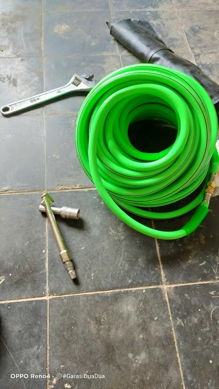 Selang Tekanan Tinggi 20 M Tekiro High Pressure Air Hose Kompresor Compressor Angin Udara 20m Meter