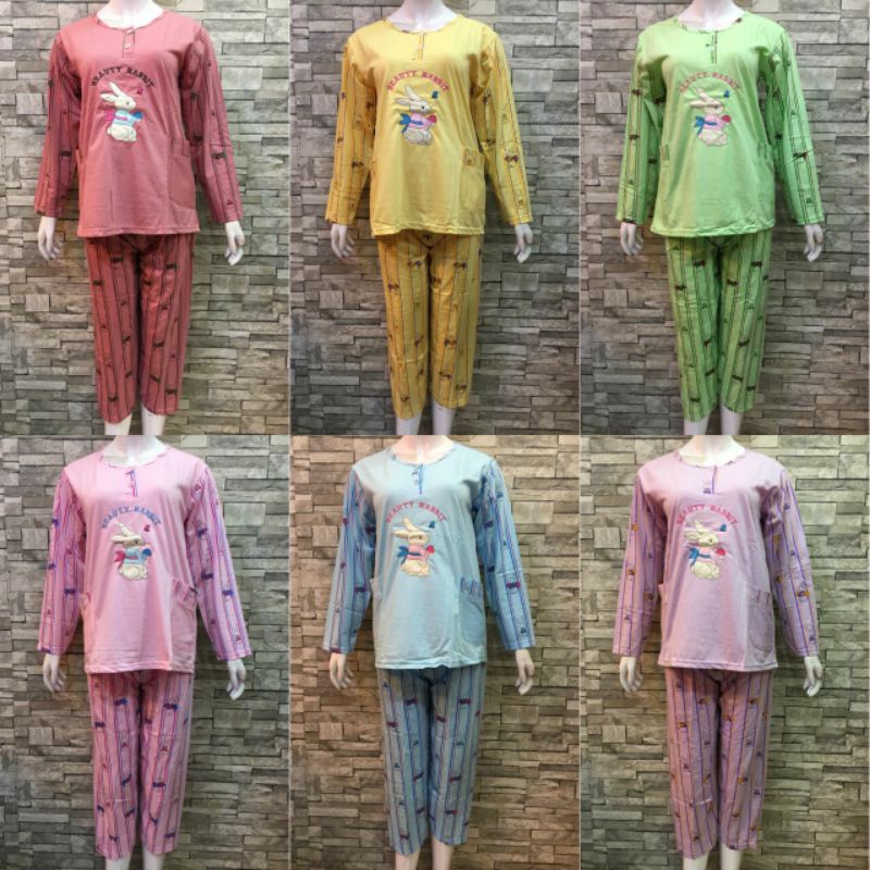 Piyama PP babydoll sielie - Piyama Baju tidur Kaos Premium Lengan panjang