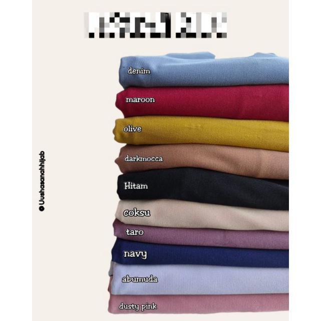 [Ori Beauty Hijab] PASMINA INSTAN JERSEY ARSILA••pasmina instan polos••pasmina jersey arsila