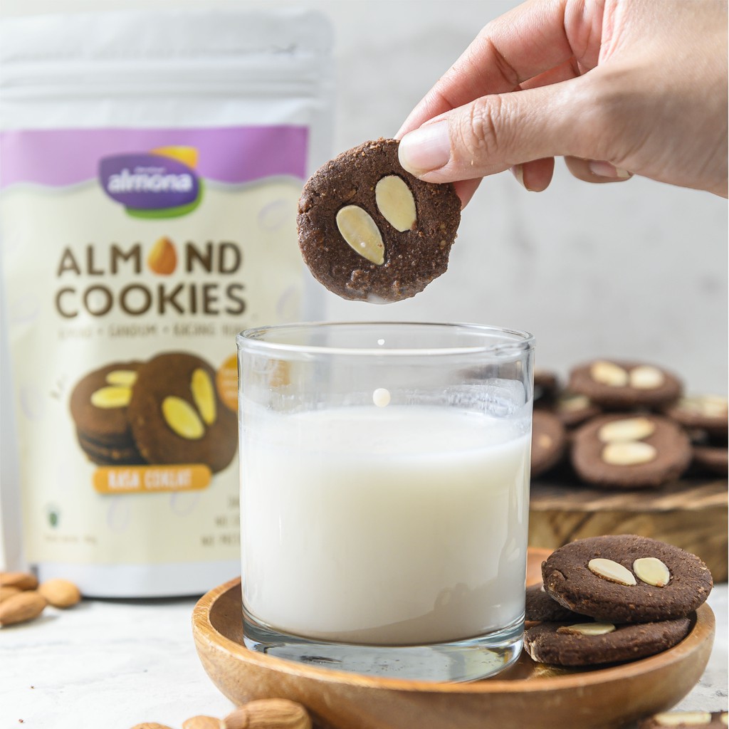 ALMONA ALMOND COOKIES BUSUI FRIENDLY | KACANG HIJAU GANDUM SNACK CEMILAN DIET SEHAT