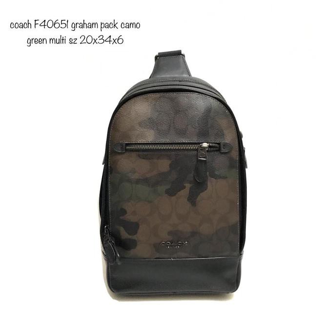 PRODUK LARIS TAS SELEMPANG COWOK SLING BAG■ TAS COACH ORIGINAL / COACH F40651 GRAHAM PACK MEN CAMO