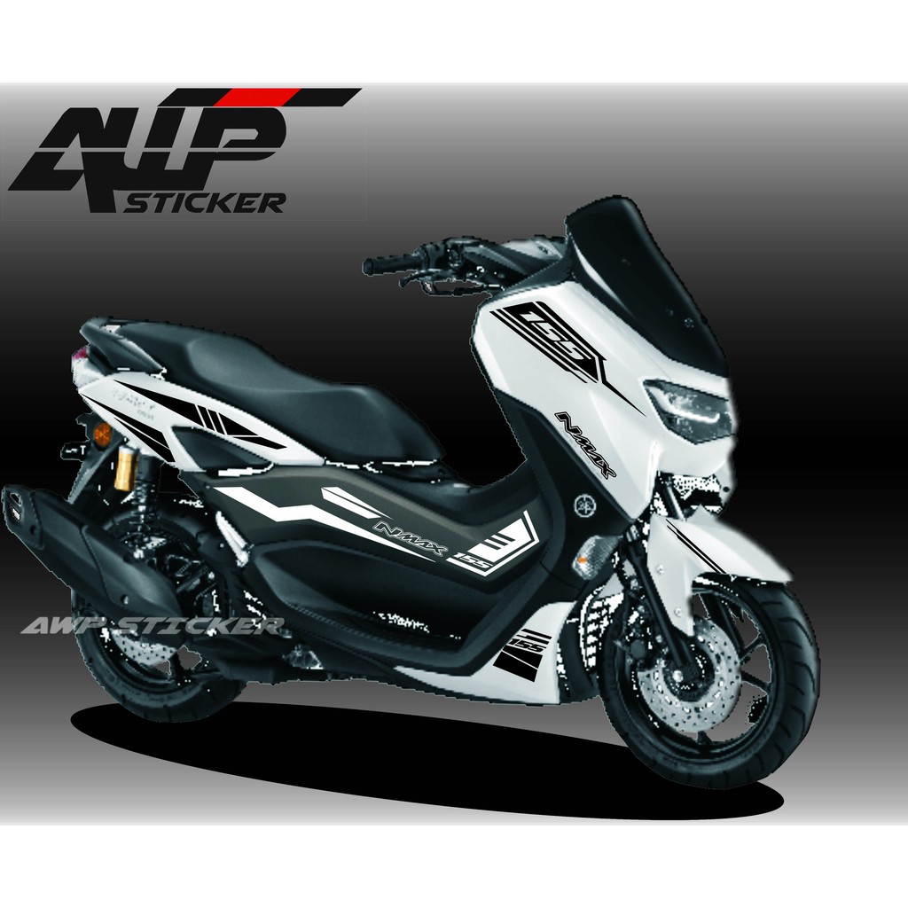 Murah Striping Sticker Stiker Cutting All New Nmax 2021 Putih