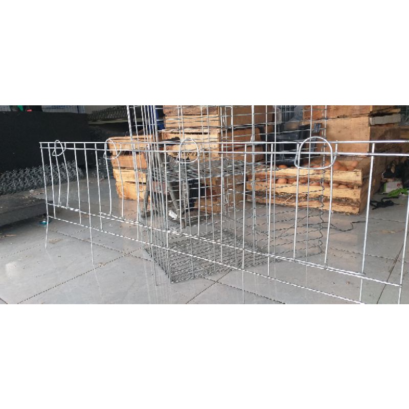 pintu kandang galvanis ayam petelur 4 pintu