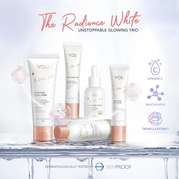 YOU The Radiance White Series Skin Care | Nourishing Serum | Dazzling Body | Tone Up Cream (KIM)