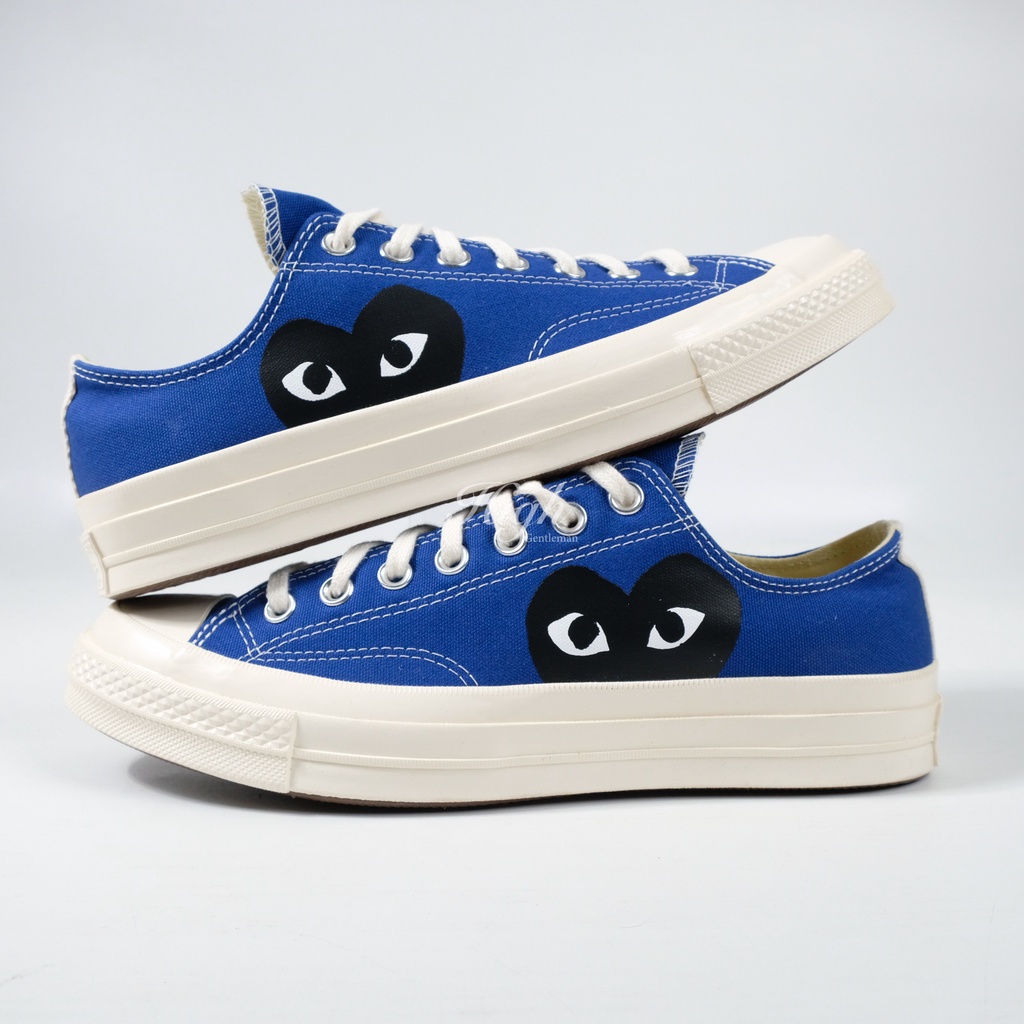 Converse x CDG Play Low Royal Blue 100% Authentic