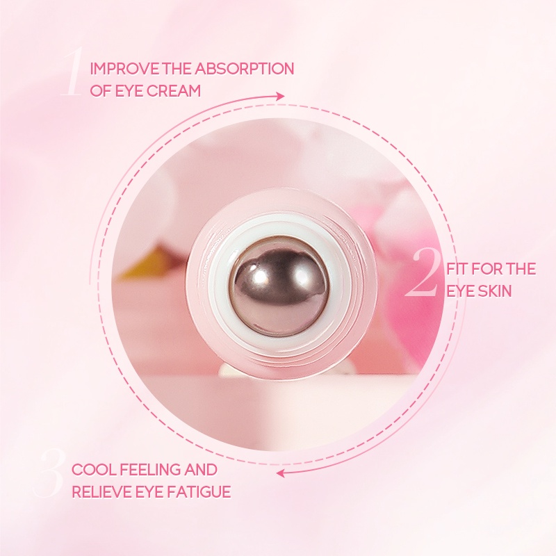 LAIKOU Japan Sakura Eye Serum Menghilangkan Panda Eye Essence Memudarkan Keriput 15ml