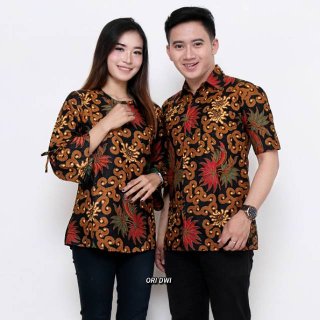 PROMO! HARGA TERJANGKAU BATIK COUPLE PRIA WANITA MOTIF UKEL WARNA