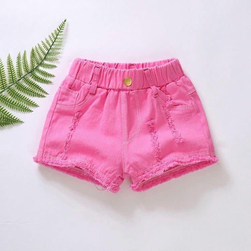 3PCS 100RIBU HOT PANTS/ CELANA PENDEK ANAK RIPPED