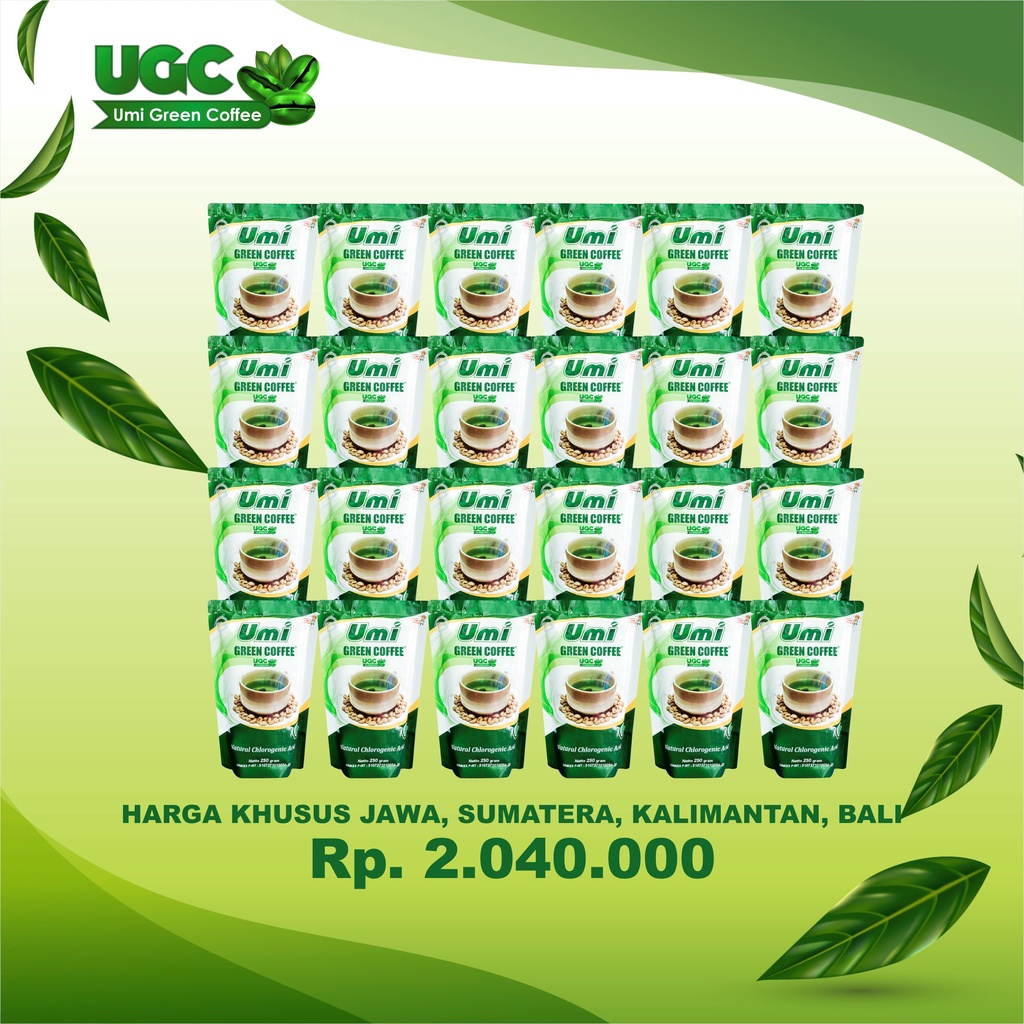 

UGC Umi Green Coffee - 24 Bungkus Area Jawa, Sumatera, Kalimantan, Bali