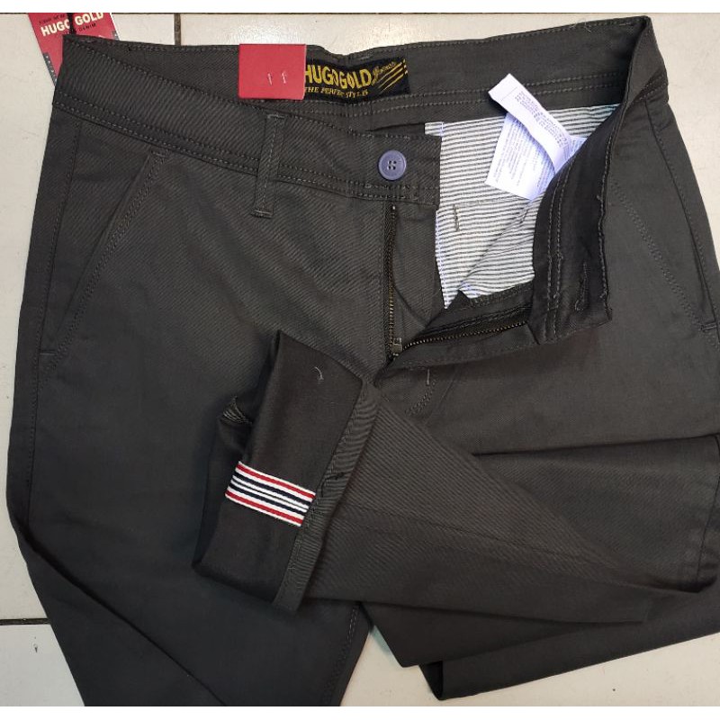 COD Celana chino panjang HUGO GOLD ORI slimfit - Chino Hugo Gold premium series terlaris