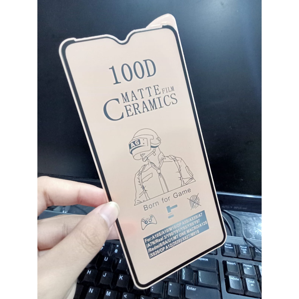 CMF Ceramic Matte Oppo A7 F9 A5S A11K A12 Full Screen Anti Gores Keramik Full Layar Anti Minyak