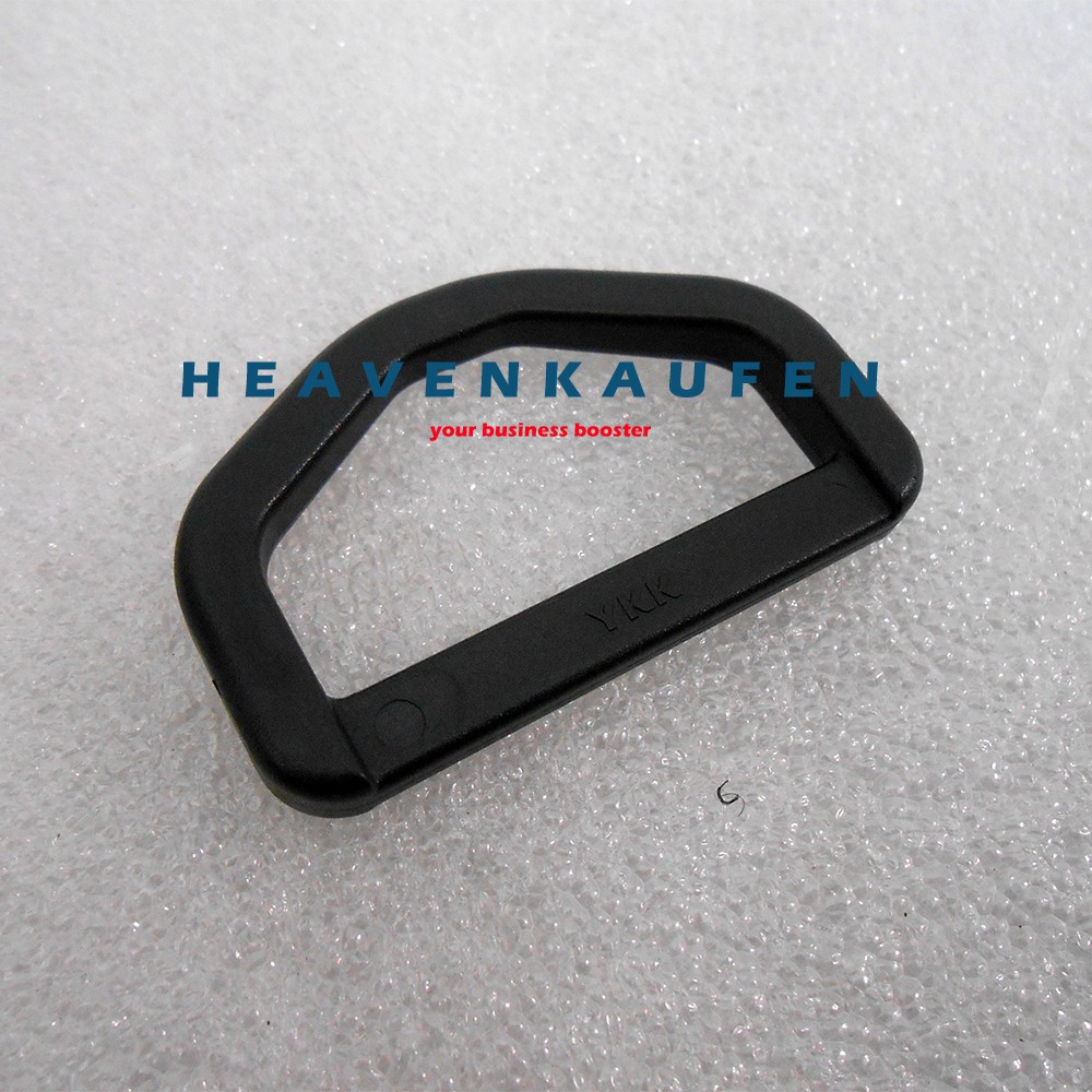 Ring D Tas Merek YKK 3,8 cm Hitam Poly Acetal (POM) Kuat Kokoh Bagus Kualitas Tinggi