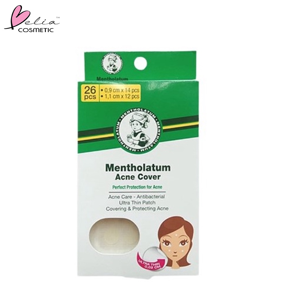 ❤ BELIA ❤ ACNES Mentholatum Acne Cover 26 pcs 0.9 cm | 1.1 cm | Acne Patch | Obat Jerawat | BPOM