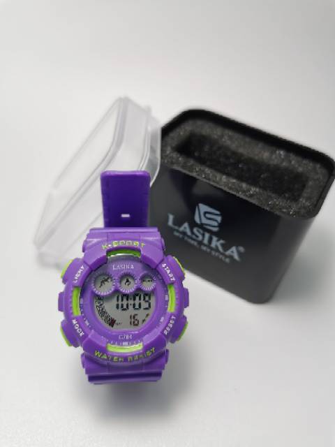 Jam tangan digital Anak Anak dan remaja water Resist Lasika 784