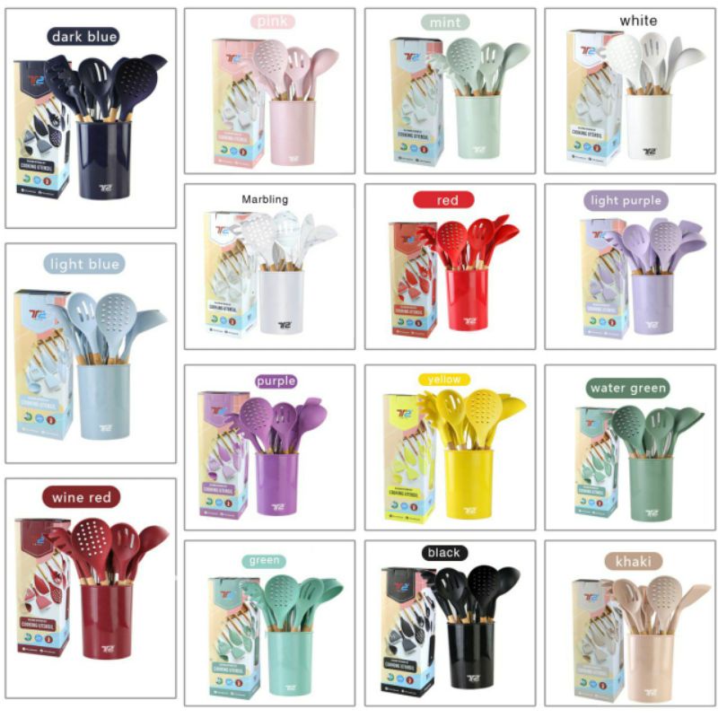 Silicone Utensil 12 pcs TRITU