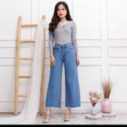 Cealana Kulot Jeans Rawis/High Waist/Kulot Kekinian