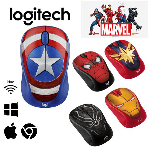 Logitech M238 Marvel Collection Optical Mouse Wireless logitech m-238