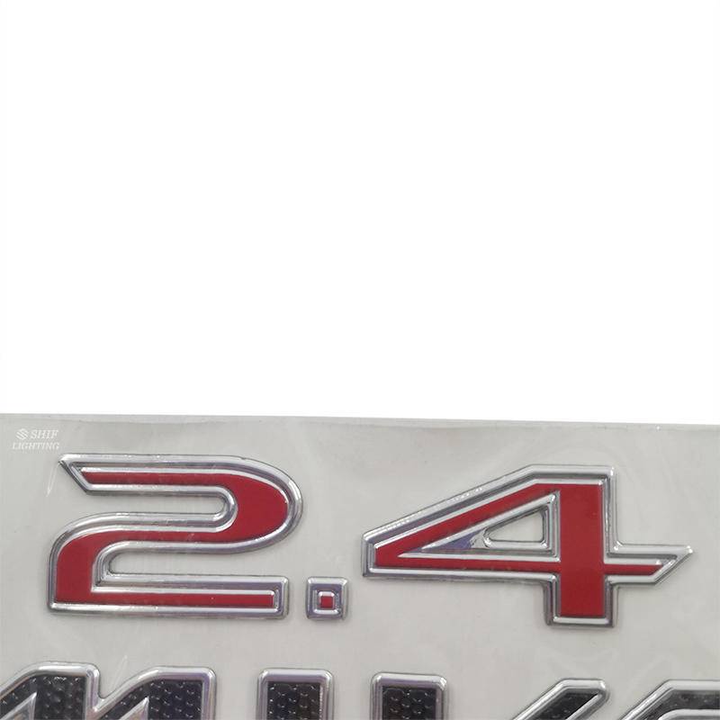 1pc Stiker Emblem Logo MIVEC 2.4 Bahan ABS Untuk Mobil MITSUBISHI MIVEC