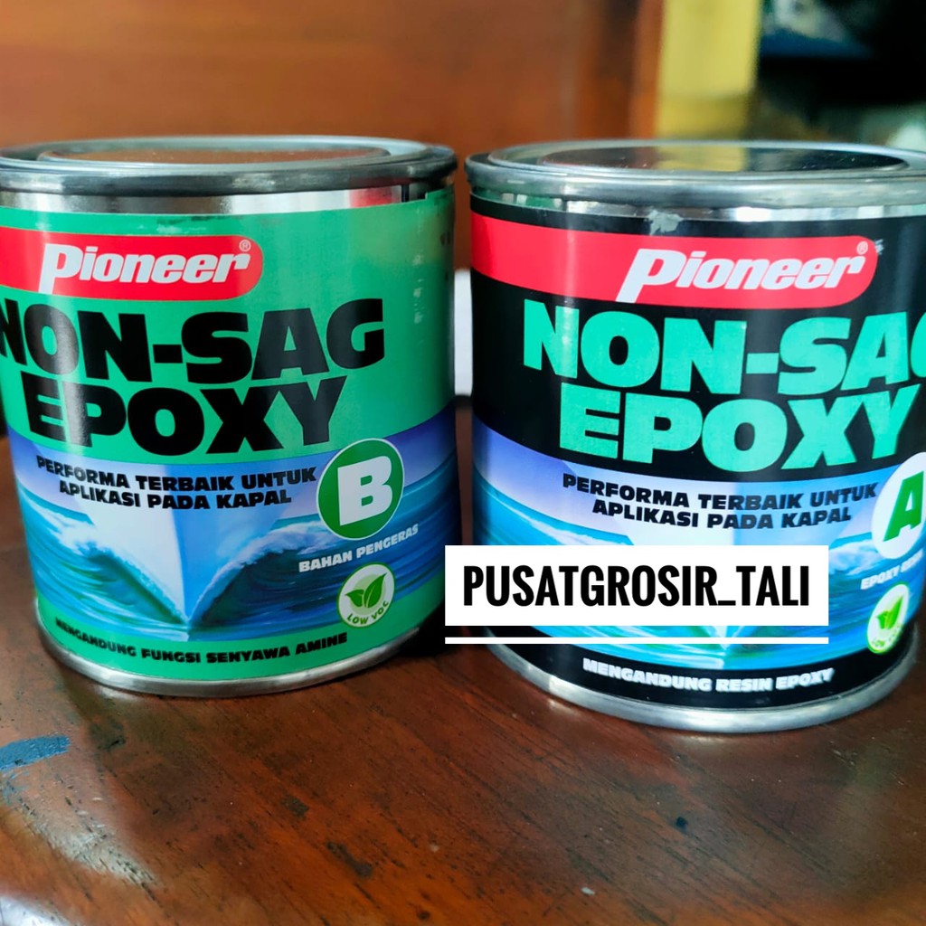 Pioneer Lem Epoxy NON SAG 395+400gram / LEM SERBAGUNA (2 Komponen Pioner Tambal Tangki Tahan Bensin