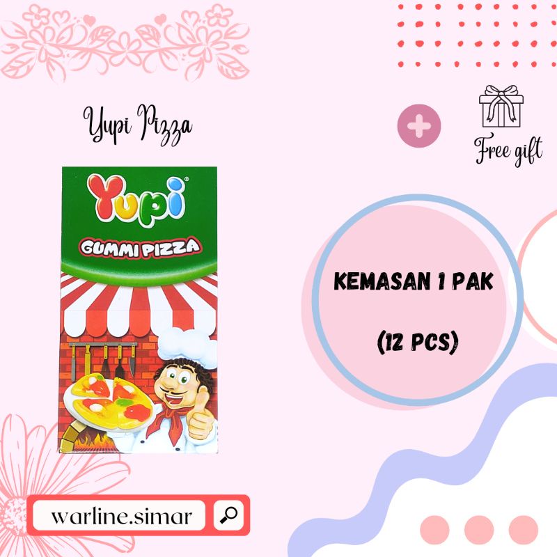 

Yupi Pizza Permen Yupi Pizza Isi 12pcs Per BOX