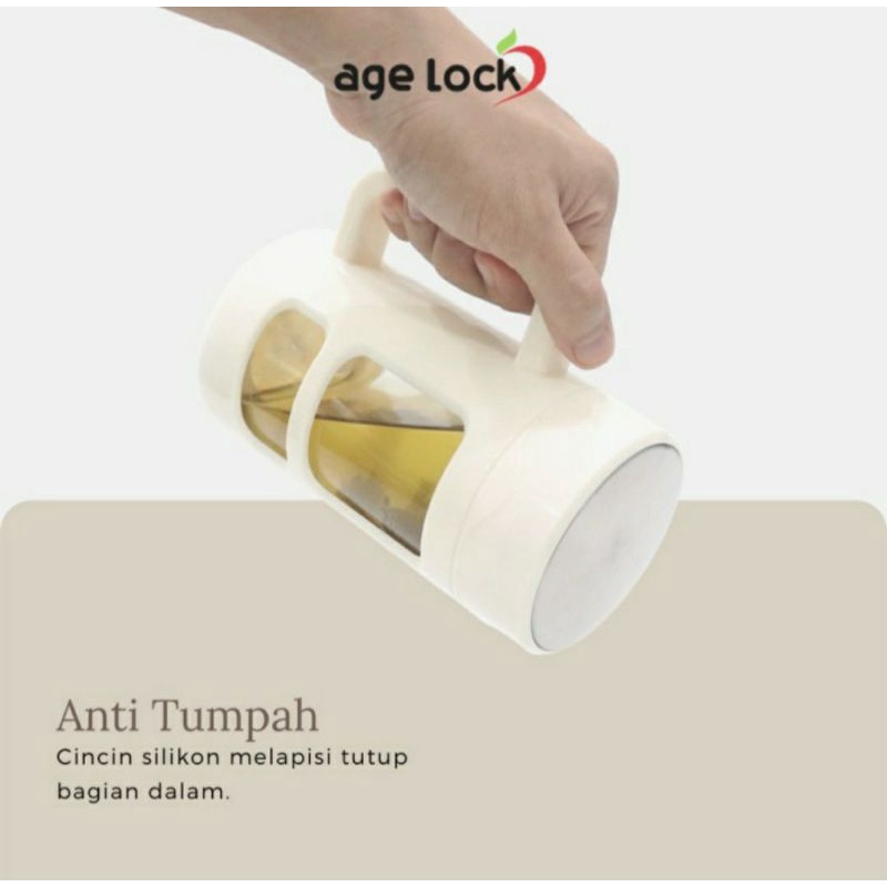 Age Lock Strainer Glass LSG 451. Gelas minum cangkir. Botol Mug portable