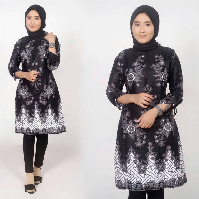 Batik wanita TUNIK Lengan pendek , termurah
