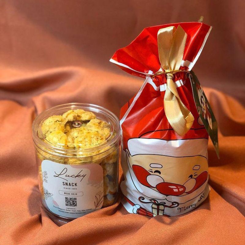

Kue-kue kering dengan toples tabung 250gram hampers natal imlek tahun baru
