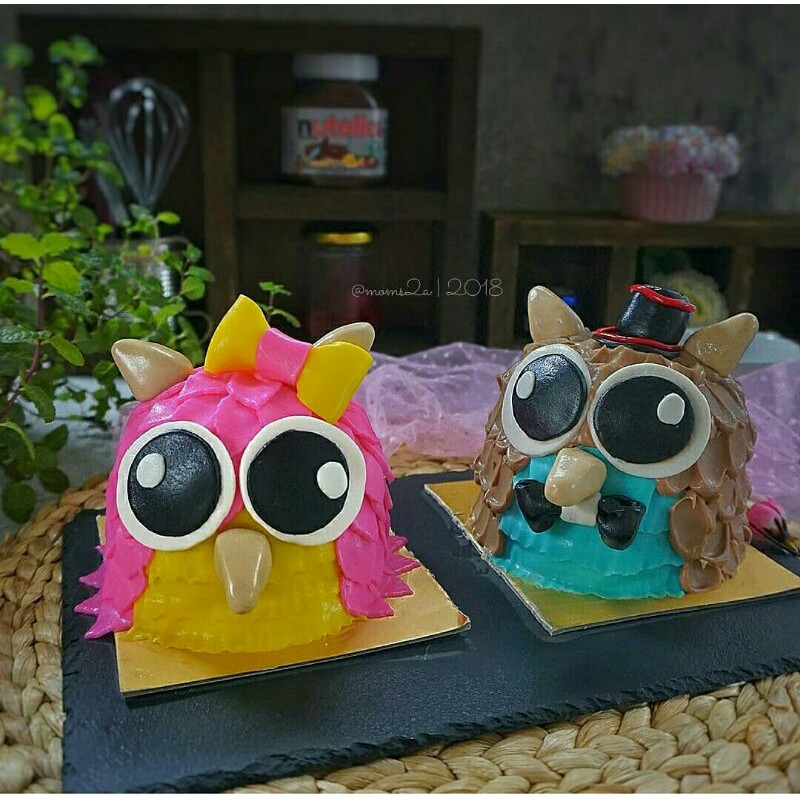 

Mini Owl Birthday Cake