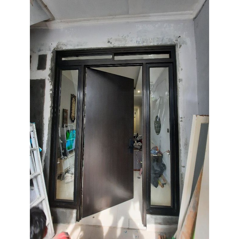 Pintu Hpl minimalis modern kusen almanium