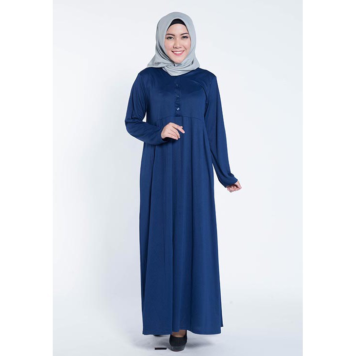 DRESS GAMIS ELZATTA BUSUI  - Gamiz Zania Busui 516 Navy - Elzatta hijab Sukabumi