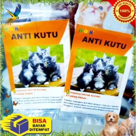 DOR Obat Anti Kutu Kucing / Obat Kutu Kucing / Obat Serbuk Kutu Kucing