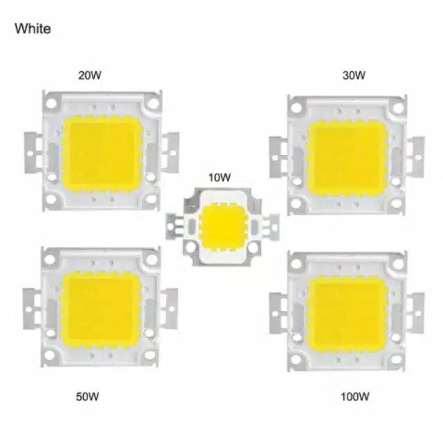 LED Epistar COB Chip 20 W DC 30 V- 36 V Terintegrasi Lampu SMD untuk Lampu Sorot Warna Putih