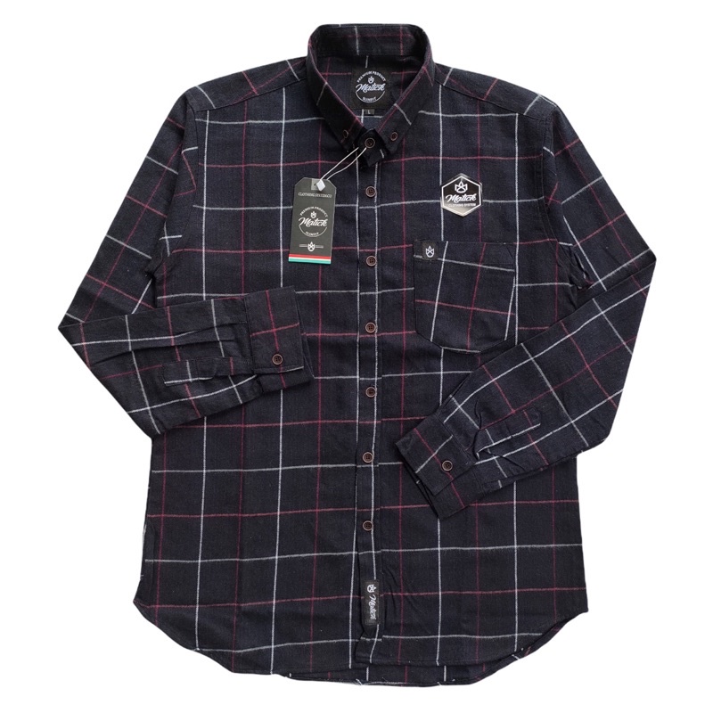 KEMEJA FLANEL IMPORT LENGAN PANJANG DISTRO MEREK MATICK
