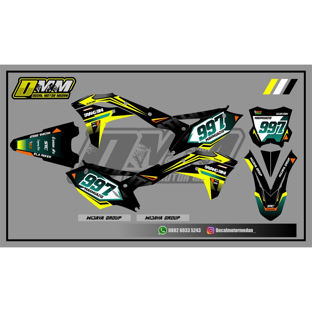 DECAL STICKER KX 250 DECAL KX 450 DECAL STICKER KXF 250 DECAL KXF 450