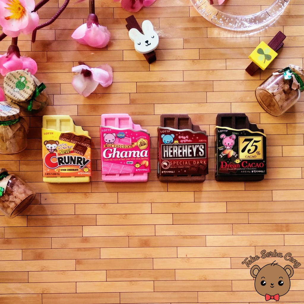 

Penghapus Makanan Coklat Mini Lucu Korea Happy Friends Murah