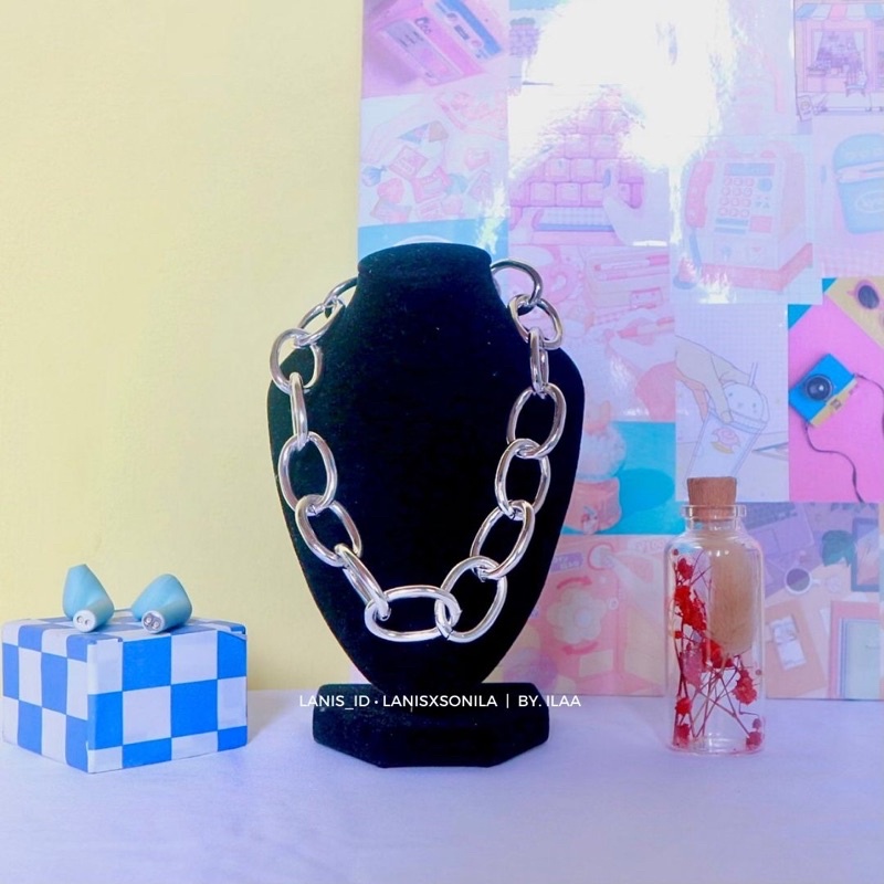 kalung rantai besar necklace elegant rantai kalung big size