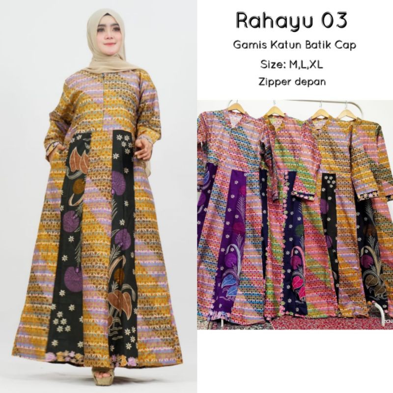 GAMIS KATUN BATIK CAP