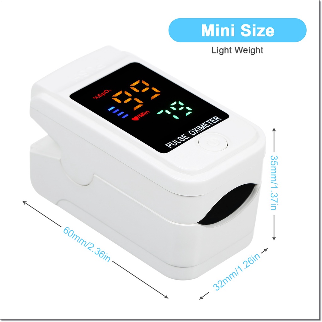 Pulse Oximeter Alat Pengukur Detak Jantung Kadar Oksigen SpO2 Oxymeter OM-98