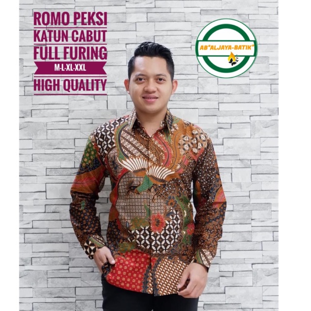 Kemeja Batik ROMO PEKSI FULL FURING Katun Cabut Sragenan Ori Solo