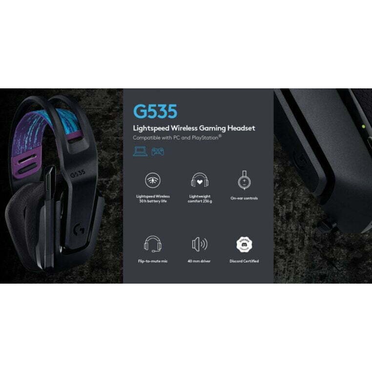 Logitech G535 Lightspeed Wireless Gaming Headset