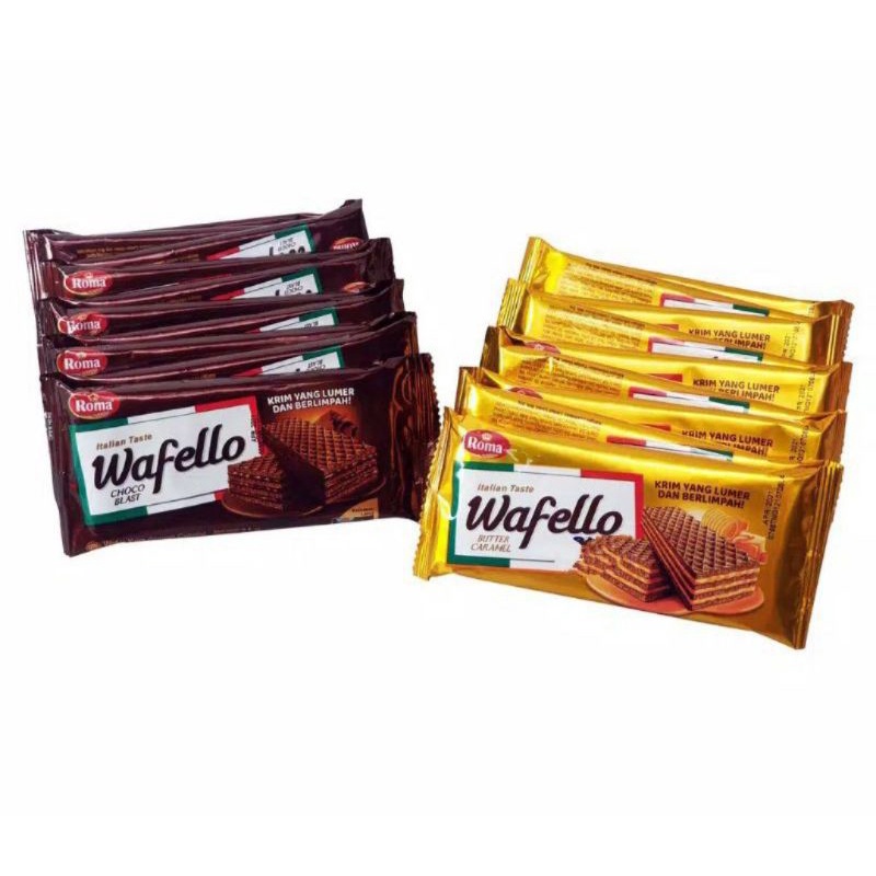 

Wafello Choco Caramel 21 gr 1 renteng - Sembako Jogja