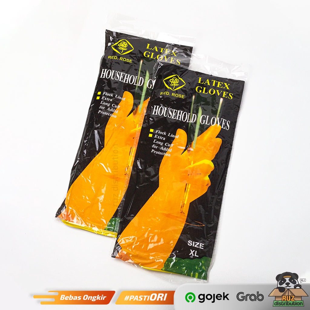 Sarung Tangan Cuci Piring Karet Latex Rubber Gloves