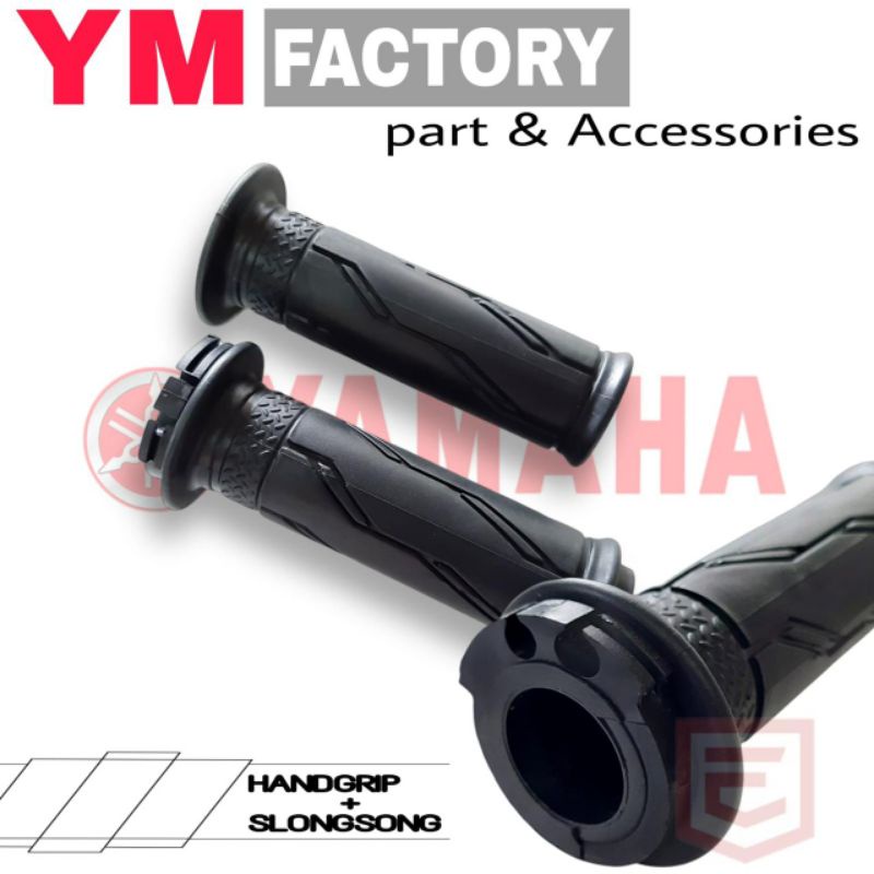 Handgrip grip + selongsong gas kanan kiri mio fino Jupiter fiz1 Vixion Vega dll