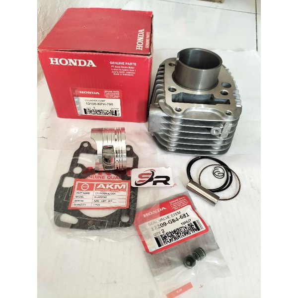 BLOK SEHER KOMPLIT (KPH) HONDA ORIGINAL SUPRA X125KARISMA  KIRANA  NEW OLD KELENGKAPAN PRODUK BLOK SEHER KOMPLIT SIL KLEP TOPSET