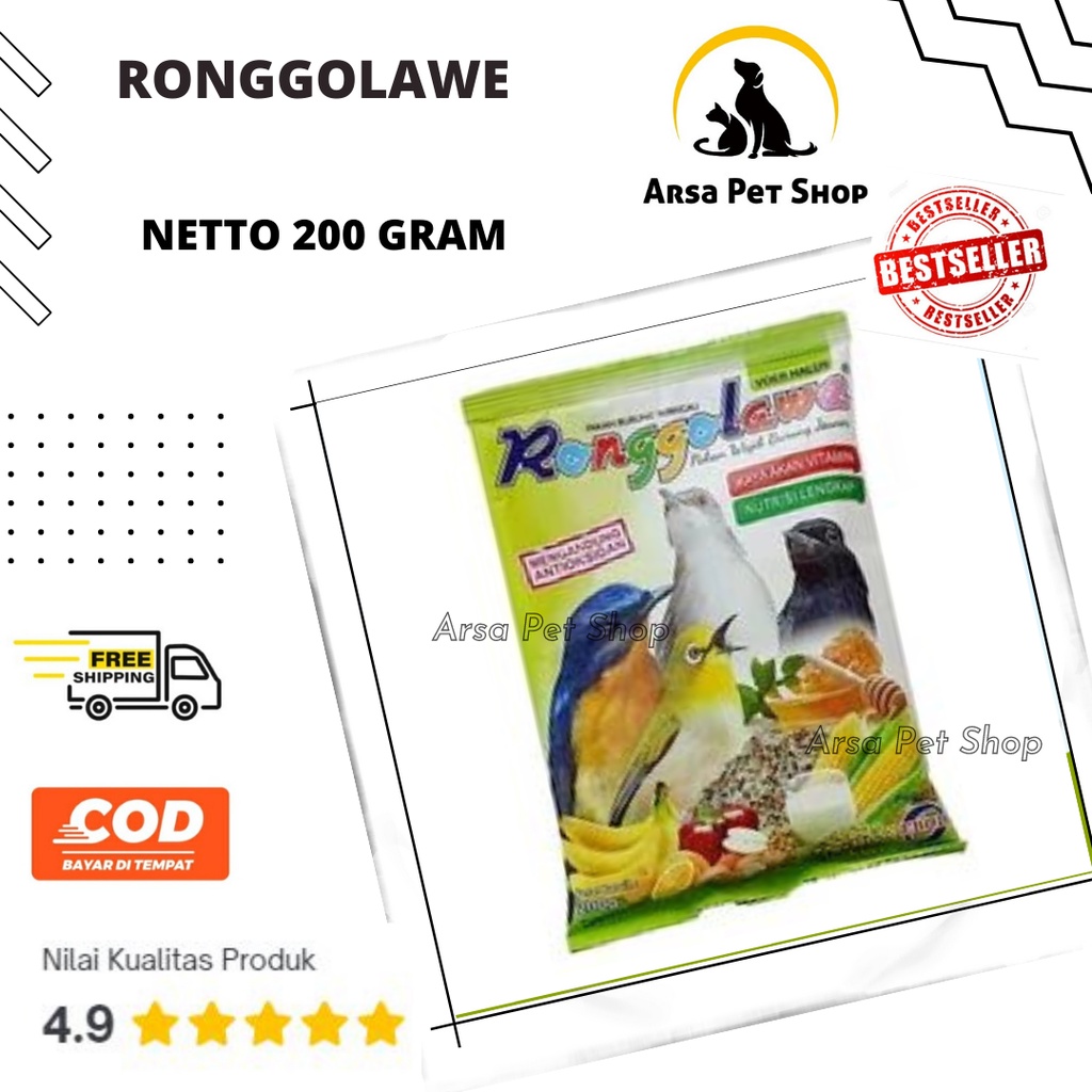 Pakan Burung Kicau Ronggolawe Voer Halus
