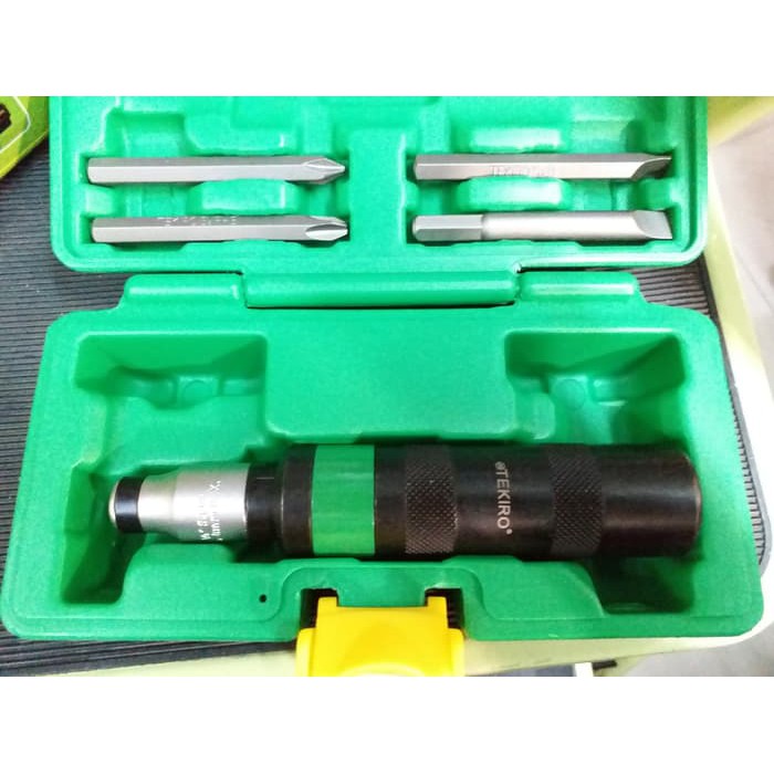 TEKIRO OBENG KETOK 5 PCS / IMPACT DRIVER SET TEKIRO BOX PLASTIK